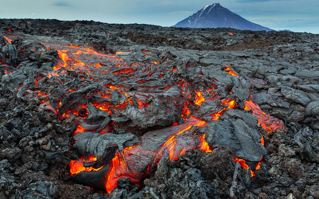 Lava Flow Wide Desktop Background